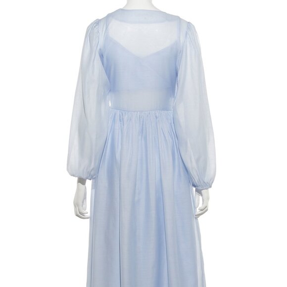 Ghospell Kenna Cargo Wrap Dress Blue x Free People MED like new 🪻 - Picture 4 of 8